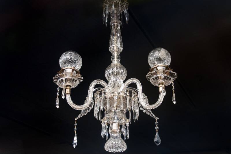 Murano crystal chandelier, Italy.