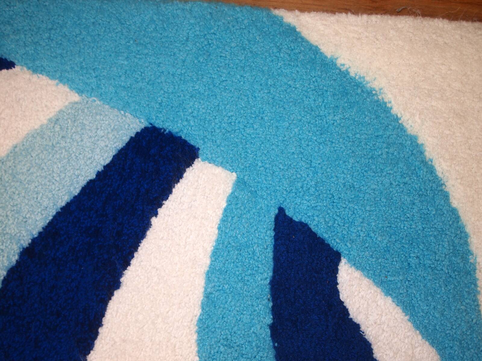 Tapis Contemporain ORA Hooked en Laine (74cm x 143cm), Édition Unique