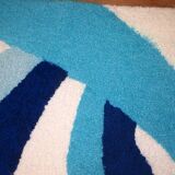 Tapis Contemporain ORA Hooked en Laine (74cm x 143cm), Édition Unique