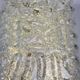 Paire d’appliques cristal & laiton 1970’s