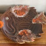 Assiette poisson style Vallauris