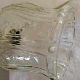 Suspension Tulip glass to relief transparent vintage