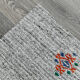 2x8 white & black vintage runner rug 61x234cm