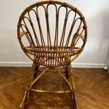 Vintage rattan rocking chair