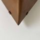 Pair of vintage geometric wall lights, patinated copper, France 1960