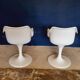 Pair of tulip armchairs.