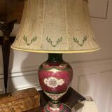 Duo of antique porcelain lamps