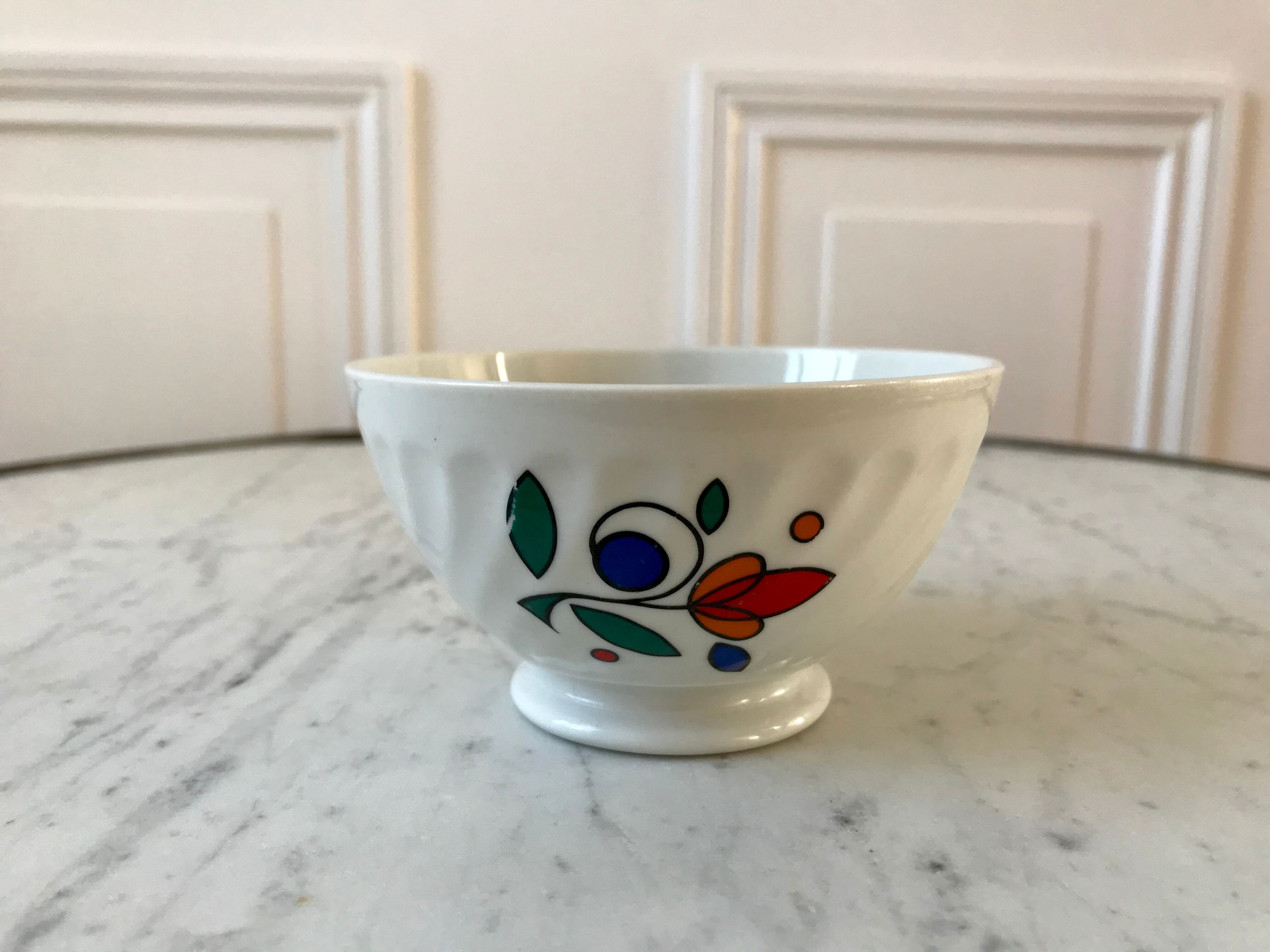 Colorful bowl Sarreguemines 70s