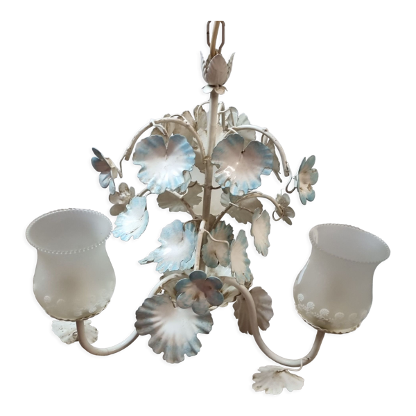 Lustre Floreart 3 feux, Italie, 1970 — Beyit