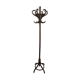 Dark wooden parrot coat holder