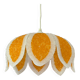 Suspension vintage fleur orange