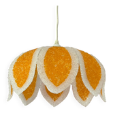 Vintage orange flower pendant