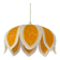 Suspension vintage fleur orange