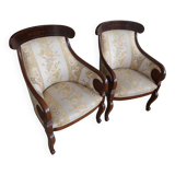 Pair of 20th century armchairs