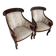 Pair of 20th century armchairs