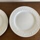 set of 8 Bernardaud Louvre neo-classical plates with laurel wreath design