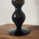 Black smoked glass vase
