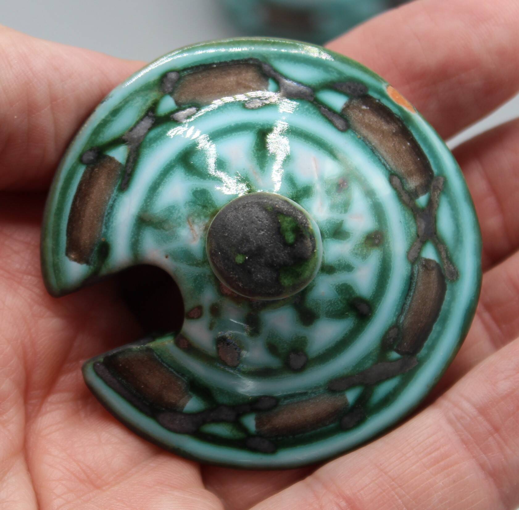 Vintage ceramics - vallauris mustard pot robert picault