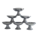 Set de 6 coupes à glace en inox 18/10