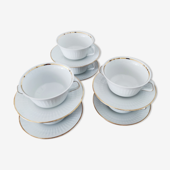 6 cups and tea saucers