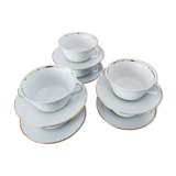 6 cups and tea saucers