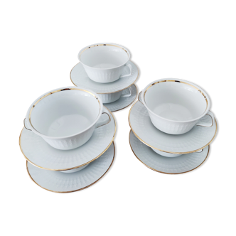 6 cups and tea saucers