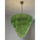 Elegant Contemporary Diamanted Petals Murano Glass Chandelier by Simoeng