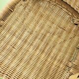 Pair of rattan and wicker armchairs 1960s