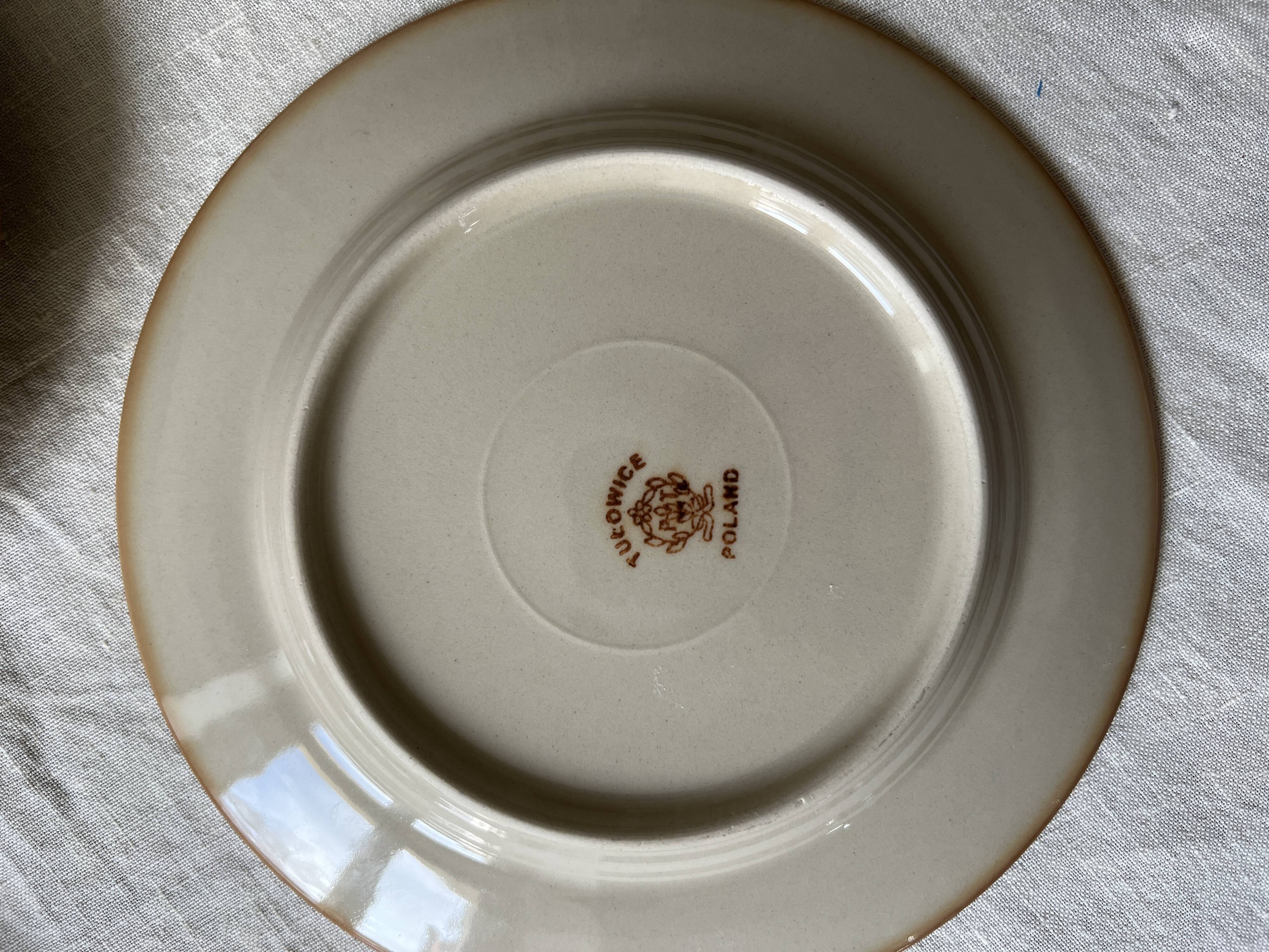 5 vintage plates Tilowice Poland