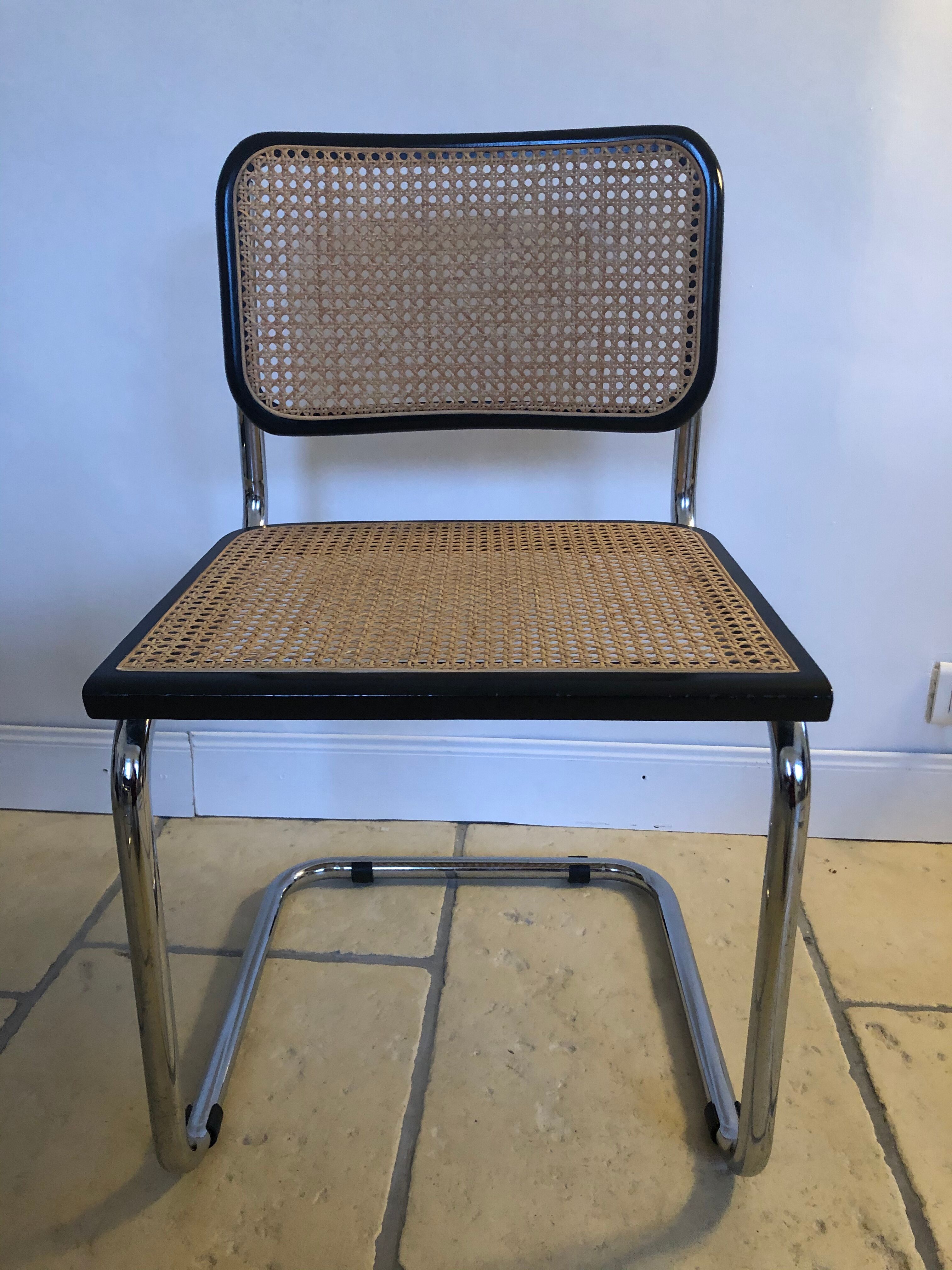 Pair of Cesca chairs by Marcel Breuer