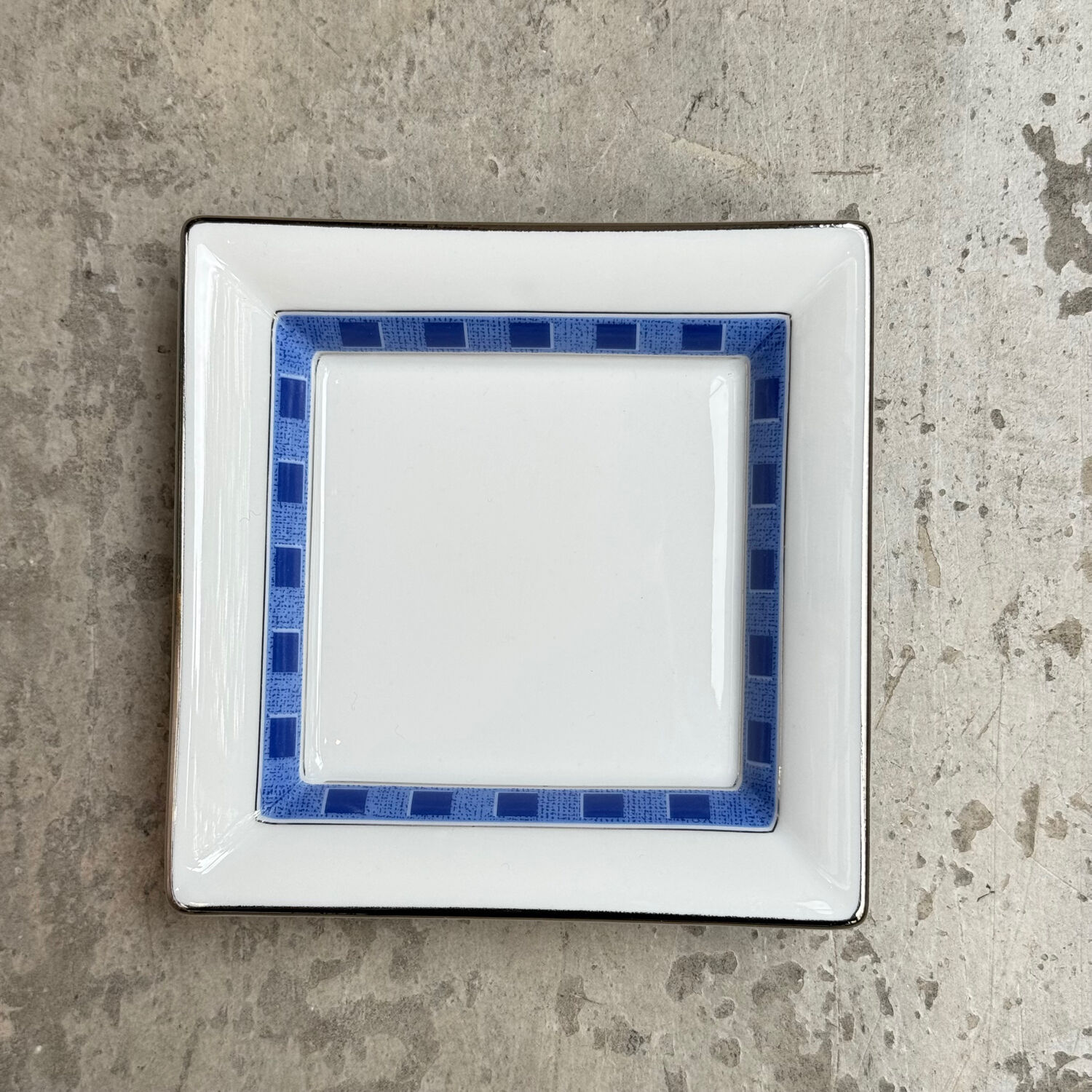 Two Lanvin porcelain trinket trays with original box