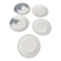 5 Limoges porcelain dinner plates stamped Limoges France