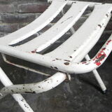 Chaise pliante en acier industriel