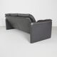 Vintage grey leather sofa from Leolux, 1980