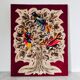 Tapestry canvas The Tree with 3 Paradise Birds