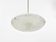 Mid-century Textured Glass and Nickel Kalmar Discus Chandelier, Austria, 1950s