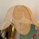 Suspension Petal Pink wicker and rattan