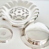 Silver scallop shell butter dish