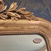 Louis Philippe mirror with pediment 148 x 95