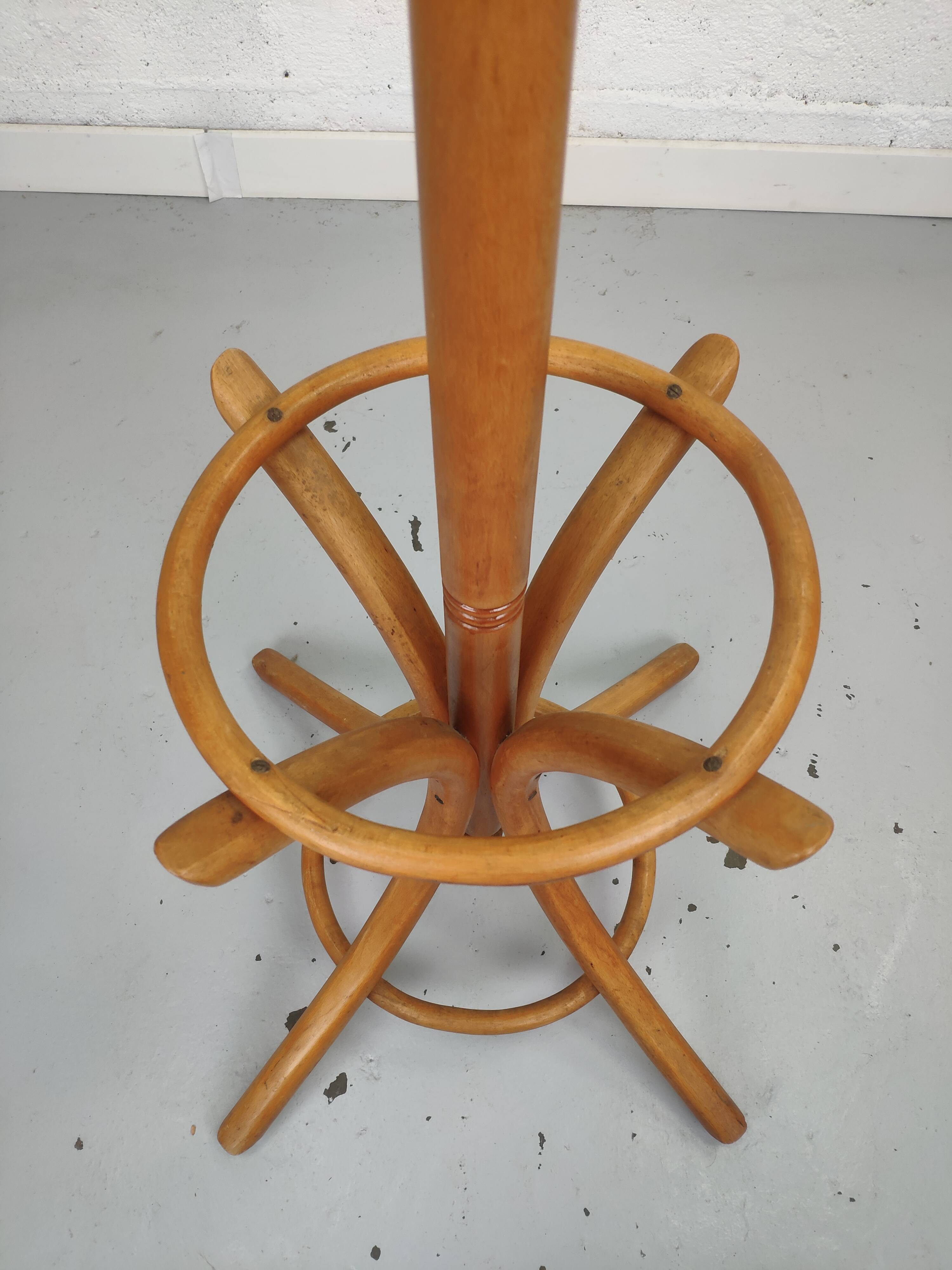 Vintage wooden parrot coat rack