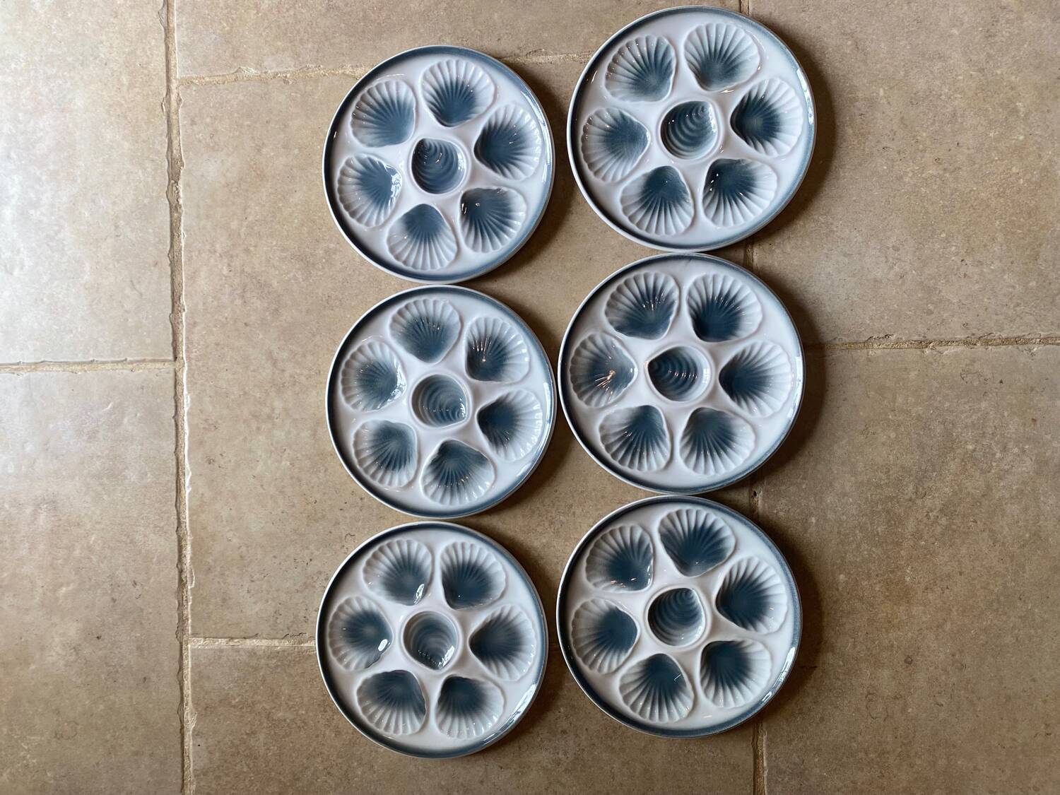 Assiettes coquillage