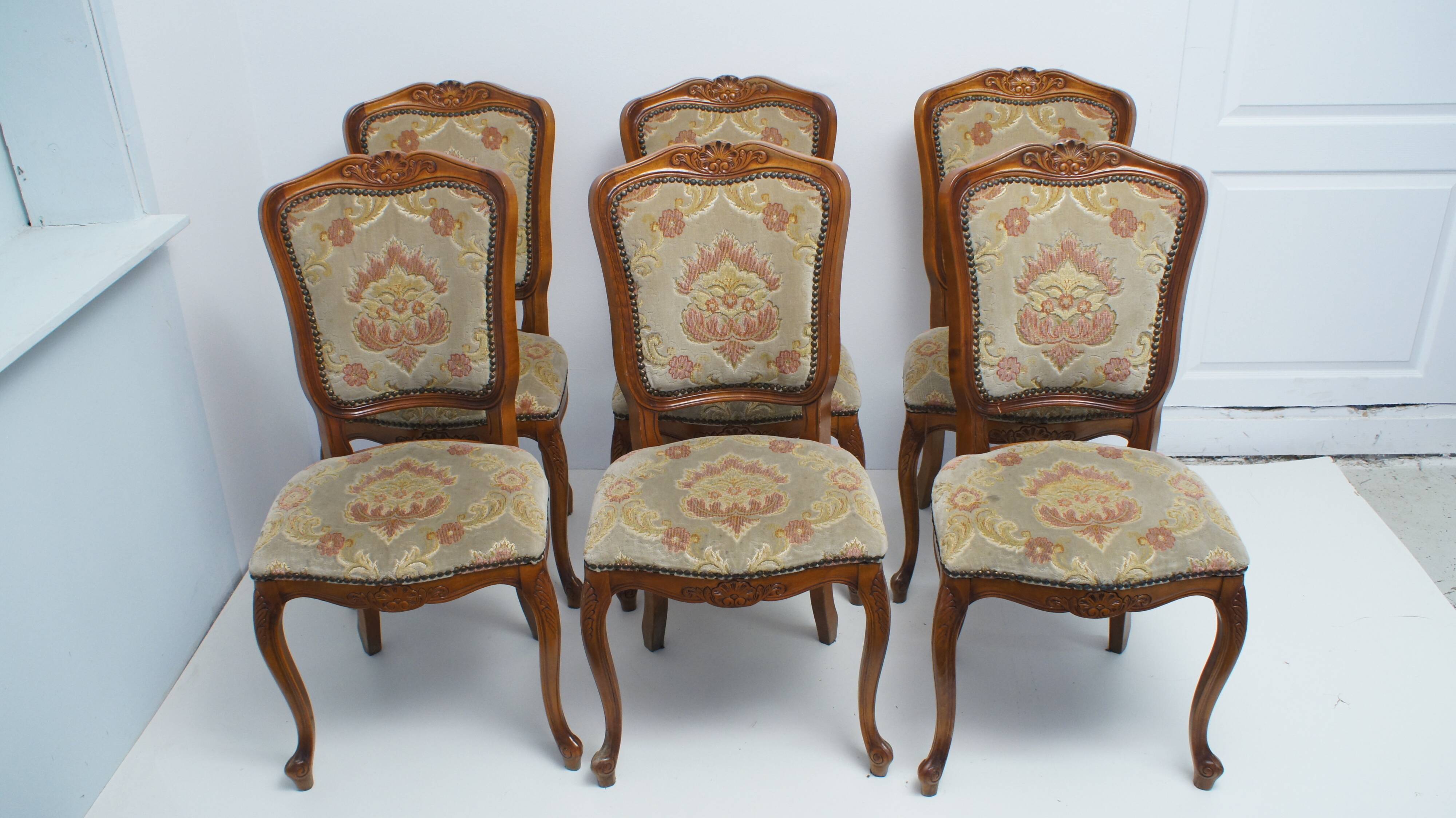 6 Louis XV style chairs