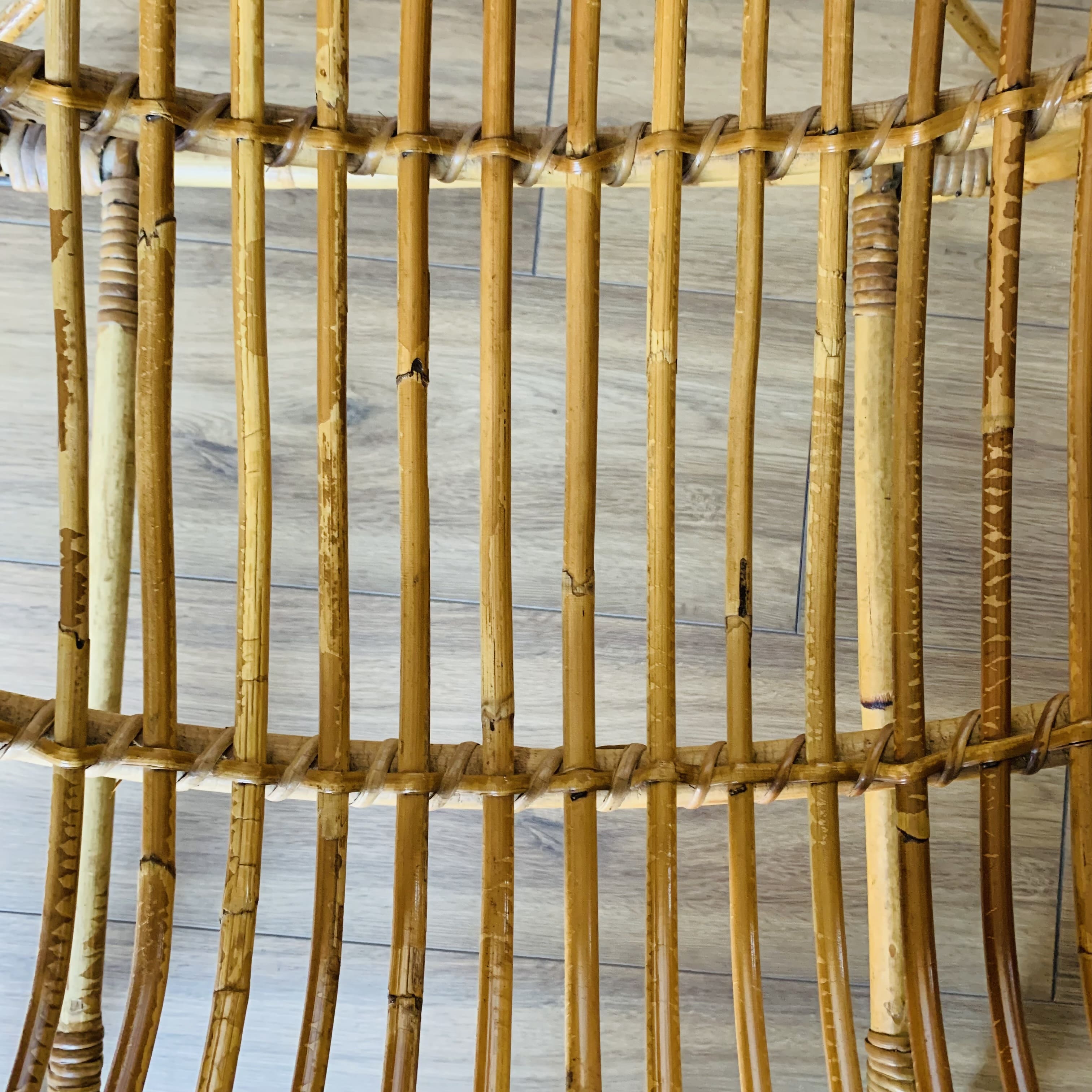 Rattan basket chair
