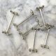 Set of 6 silver metal knife rests in the Letang Remy style