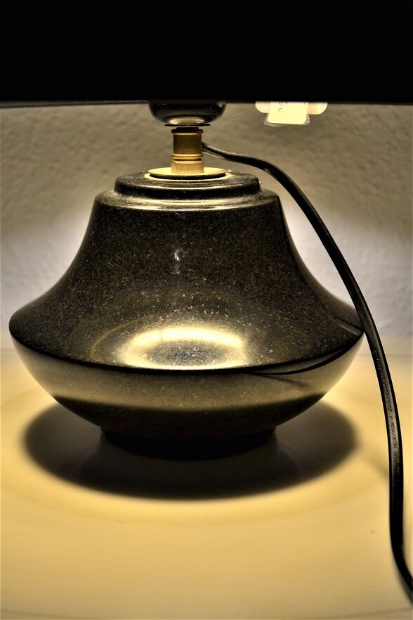 Lamp Black Marble 1960 s