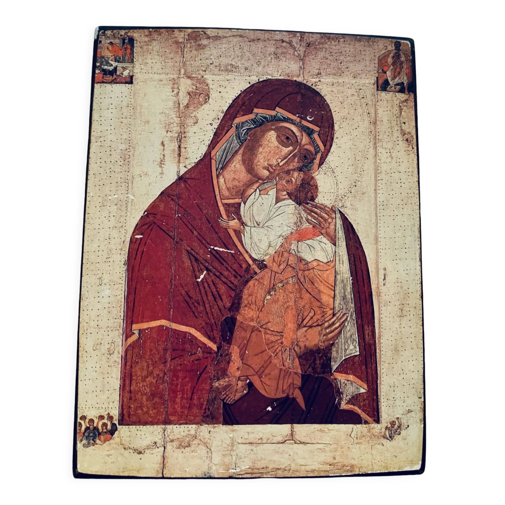 Orthodox religious icon virgin of tenderness