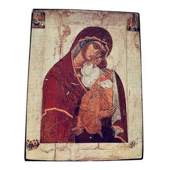 Orthodox religious icon virgin of tenderness