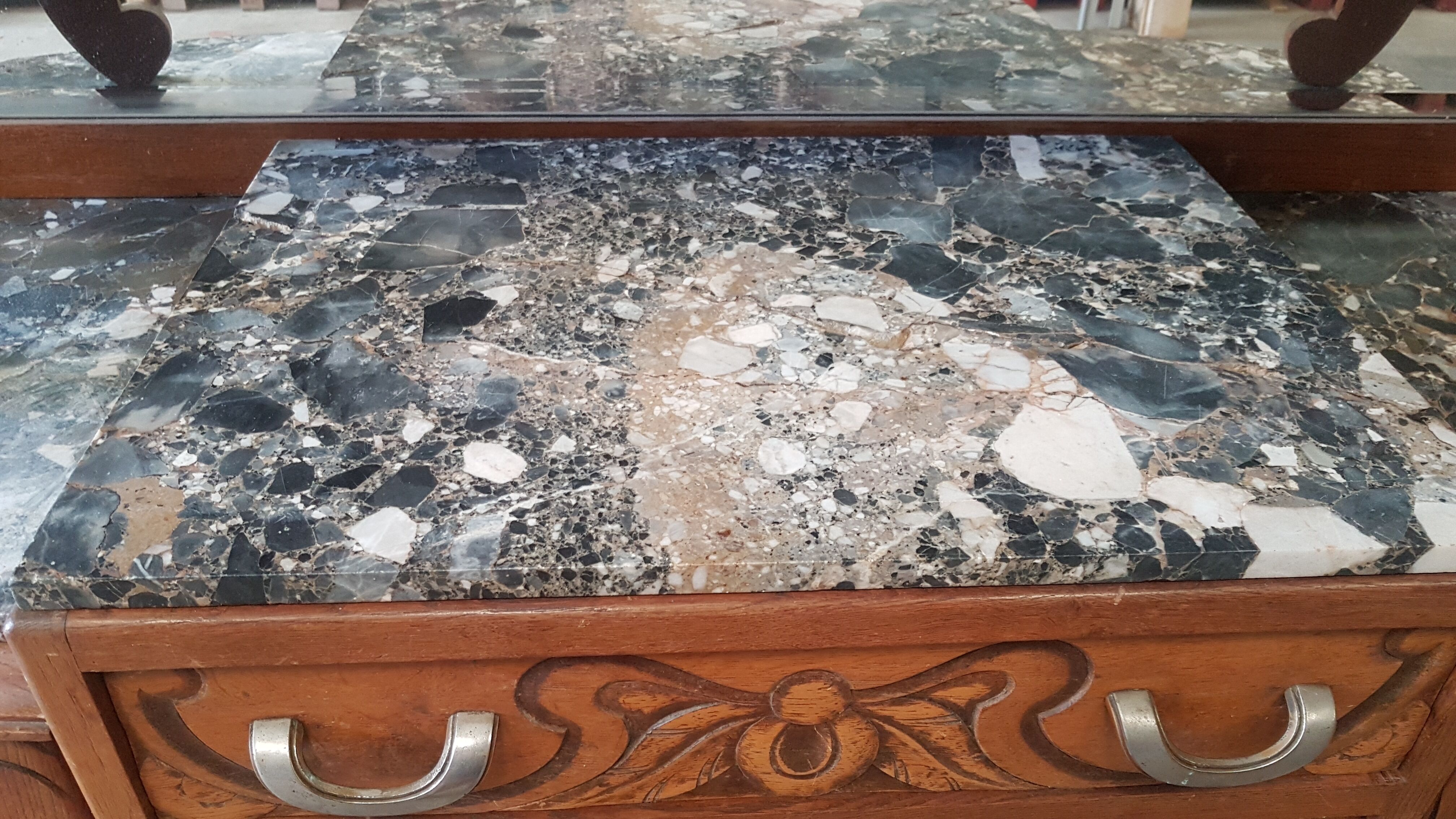 Vaisselier, buffet 2 body 40s