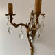 Paire d’appliques bronze et pampilles