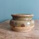 Signed stoneware mustard pot